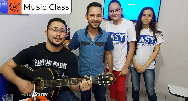 Easy Music Class Praticar inglês, cantando e tocando